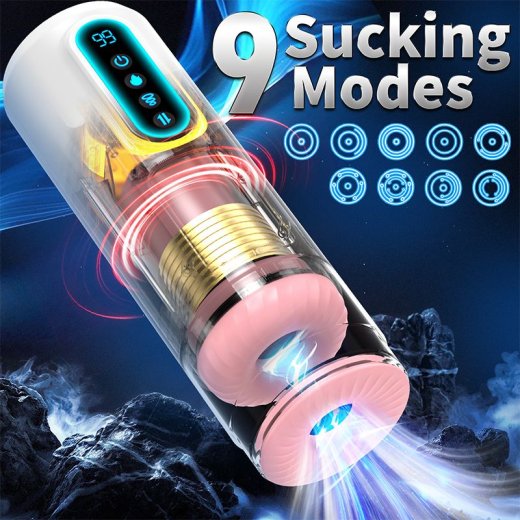 ZENN Deluxe Masturbator mit Saug-, Stoss-, Vibrations- & Heizfunktion