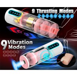 ZENN Deluxe Masturbator mit Saug-, Stoss-, Vibrations- & Heizfunktion