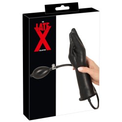 THE LATE X Pumpdildo Hand Schwarz