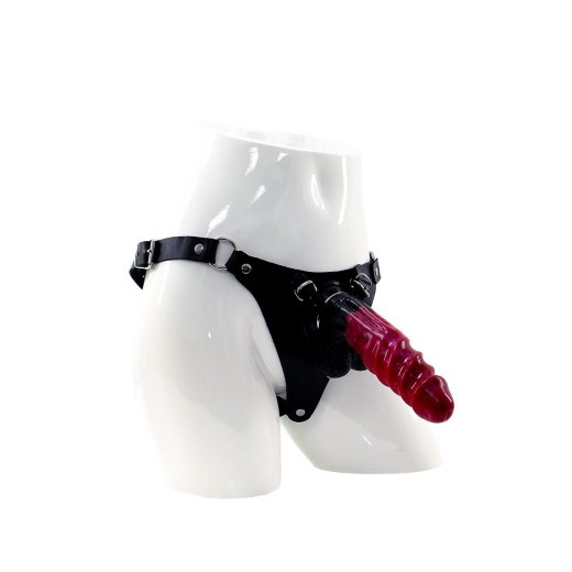 KIOTOS Cox Leder Strap-On Set mit Monstar Dildo Beast 74