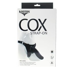 KIOTOS Cox Leder Strap-On Set mit Monstar Yeti Dildo Schwarz