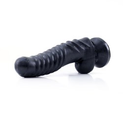 KIOTOS Cox Leder Strap-On Set mit Monstar Yeti Dildo Schwarz