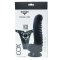 KIOTOS Cox Leder Strap-On Set mit Monstar Yeti Dildo Schwarz