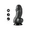HIDDEN DESIRE EXTREME Inferno Fat Boys Dildo 19 cm aus PVC Schwarz