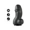 HIDDEN DESIRE EXTREME Inferno Fat Boys Dildo 22 cm aus PVC Schwarz