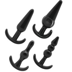ADDICTED TOYS Anal-Plug 4er-Set Schwarz