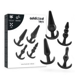 ADDICTED TOYS Anal-Plug 4er-Set Schwarz
