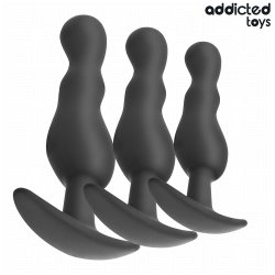 ADDICTED TOYS Anal-Plug 3er-Set Schwarz