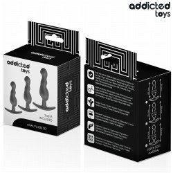 ADDICTED TOYS Anal-Plug 3er-Set Schwarz