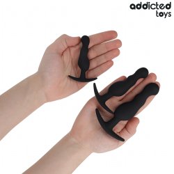 ADDICTED TOYS Anal-Plug 3er-Set Schwarz