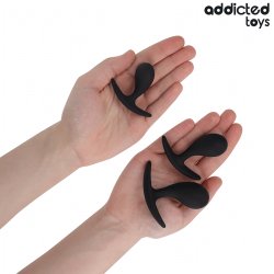 ADDICTED TOYS Anal-Plug 3er-Set für Anfänger Schwarz