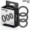 ADDICTED TOYS Penisring 3er-Set Fat Schwarz