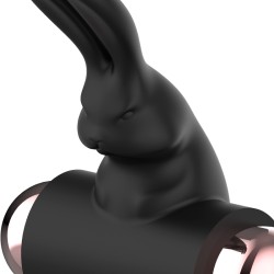 COQUETTE Penisring mit Rabbit-Stimulator Schwarz
