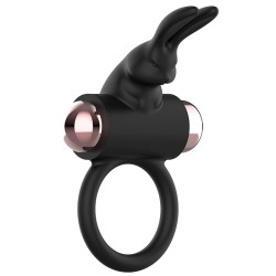 COQUETTE Penisring mit Rabbit-Stimulator Schwarz