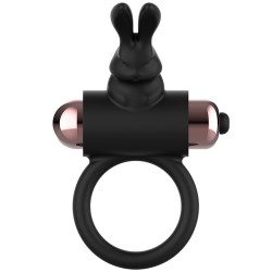 COQUETTE Penisring mit Rabbit-Stimulator Schwarz