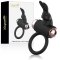 COQUETTE Penisring mit Rabbit-Stimulator Schwarz