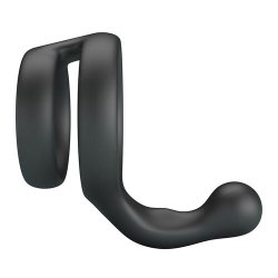 CRAZY BULL Yancy Penis- & Hodenring mit Perineum-Stimulator aus Silikon Schwarz