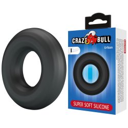 CRAZY BULL Urban Penisring aus Silikon Schwarz