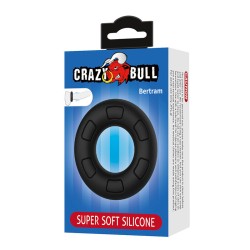 CRAZY BULL Bertram Penisring aus Silikon Schwarz