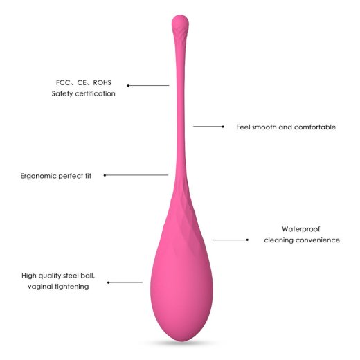 LESLIE Kegel Fit Beckenbodentrainings-Set mit 6 Gewichten