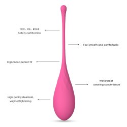 LESLIE Kegel Fit Beckenbodentrainings-Set mit 6 Gewichten