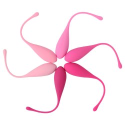 LESLIE Kegel Fit Beckenbodentrainings-Set mit 6 Gewichten
