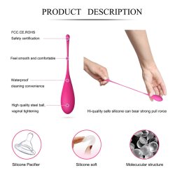 LESLIE Kegel Fit Beckenbodentrainings-Set mit 6 Gewichten