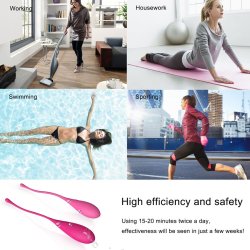 LESLIE Kegel Fit Beckenbodentrainings-Set mit 6 Gewichten