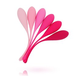 LESLIE Kegel Fit Beckenbodentrainings-Set mit 6 Gewichten