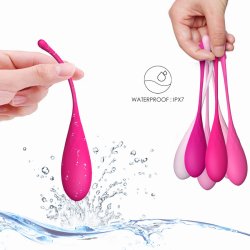 LESLIE Kegel Fit Beckenbodentrainings-Set mit 6 Gewichten