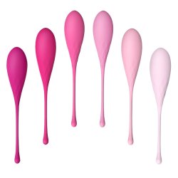 LESLIE Kegel Fit Beckenbodentrainings-Set mit 6 Gewichten