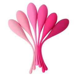 LESLIE Kegel Fit Beckenbodentrainings-Set mit 6 Gewichten