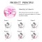 LESLIE Kegel Fit Beckenbodentrainings-Set mit 6 Gewichten