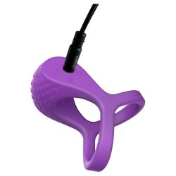 DREAM TOYS Love Signal Bold Embrace Penisring mit Vibration Violett