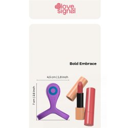 DREAM TOYS Love Signal Bold Embrace Penisring mit Vibration Violett