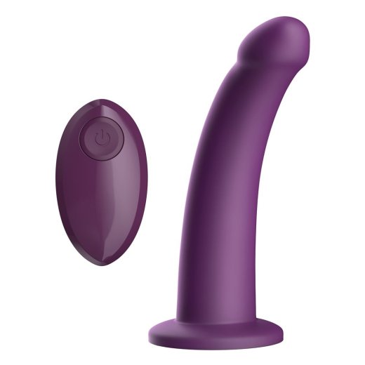 DREAM TOYS BOLD Strap-On Dildo Nova mit Vibration & Fernbedienung Ø 3.5 cm Violett