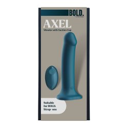 DREAM TOYS BOLD Strap-On Dildo Axel mit Vibration & Fernbedienung Ø 4.5 cm Blau