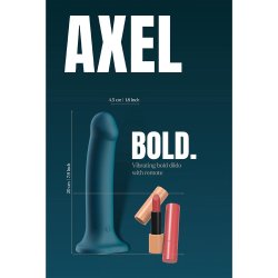 DREAM TOYS BOLD Strap-On Dildo Axel mit Vibration & Fernbedienung Ø 4.5 cm Blau
