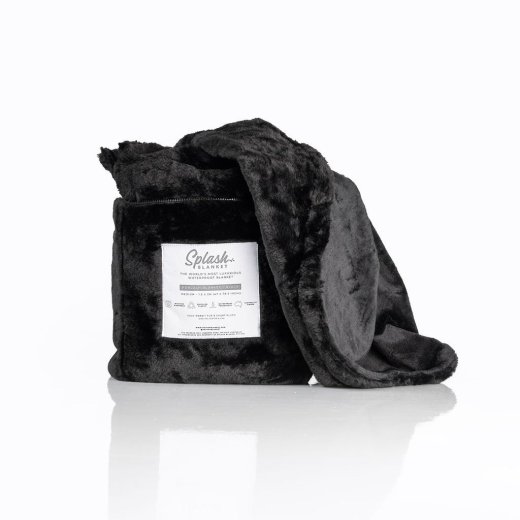 SPLASH BLANKET Furlush Wasserdichte Decke 200 x 200 cm Schwarz