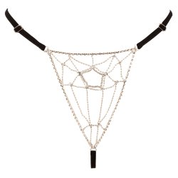 COTTELLI LINGERIE String mit Glitzer-Front aus Strass...