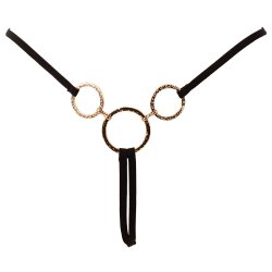 COTTELLI LINGERIE Offener String mit Schmuckringen OS
