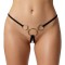COTTELLI LINGERIE Offener String mit Schmuckringen OS