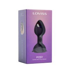 LOVISS Posy Garden Anal-Plug mit Vibration & Fernbedienung Violett