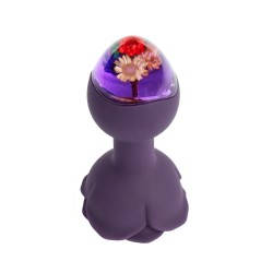 LOVISS Posy Garden Anal-Plug mit Vibration & Fernbedienung Violett