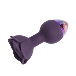 LOVISS Posy Garden Anal-Plug mit Vibration & Fernbedienung Violett