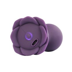 LOVISS Posy Garden Anal-Plug mit Vibration & Fernbedienung Violett