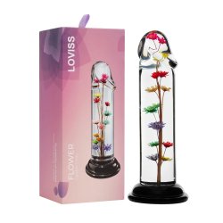 LOVISS Helichrysum Garden Flower Dildo Smooth Transparent