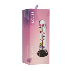 LOVISS Helichrysum Garden Flower Dildo Smooth Transparent