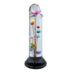 LOVISS Helichrysum Garden Flower Dildo Smooth Transparent