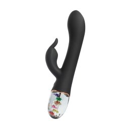LOVISS Flora Garden Rabbit Vibrator Black
